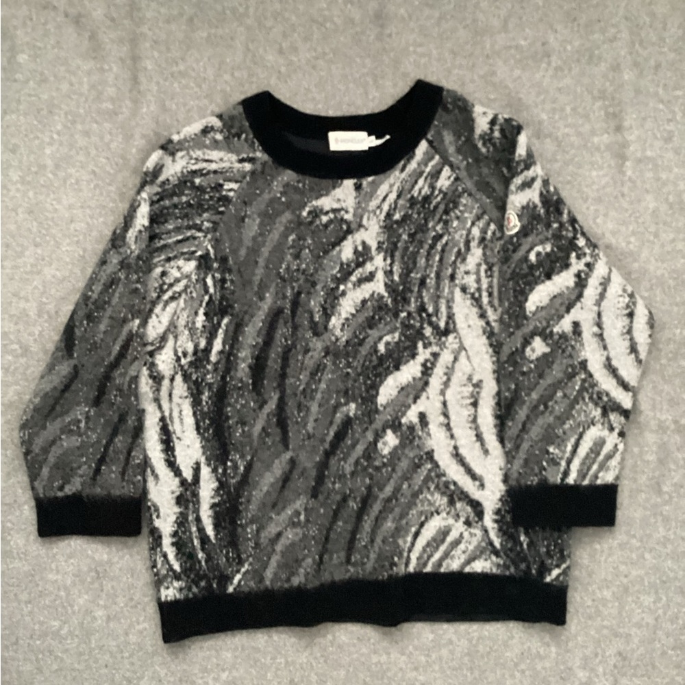 Moncler Wool-blend Crewneck Sweater, Size L